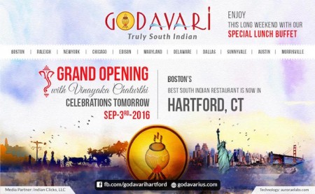 Press Note: Godavari all set to flow in Hartford, CT