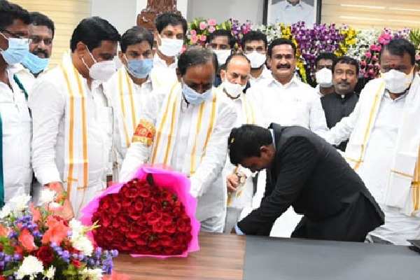 Siddipet and kamarreddy collectors taken blessings from cm kcr