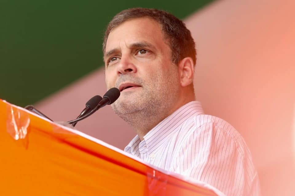 We are with farmers says Rahul Gandhi