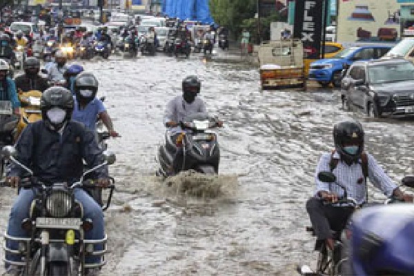 Heavy rain in Hyderabad since yesterday