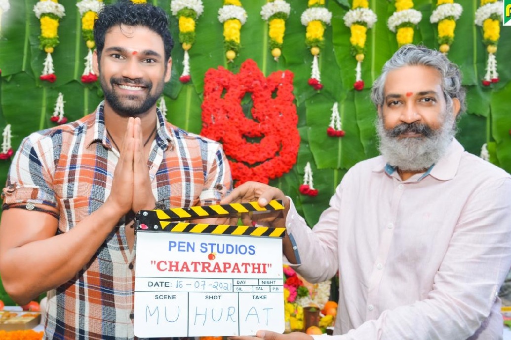 Chatrapathi hindi remake launched by Rajamouli 