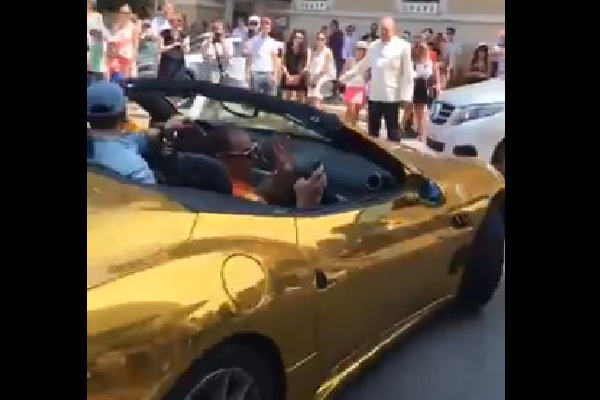 Anand Mahindra responds to golden ferrari car in USA
