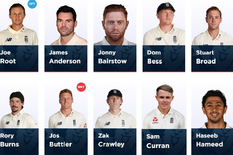 England Announces 17 Member Squad For First Two Tests with India