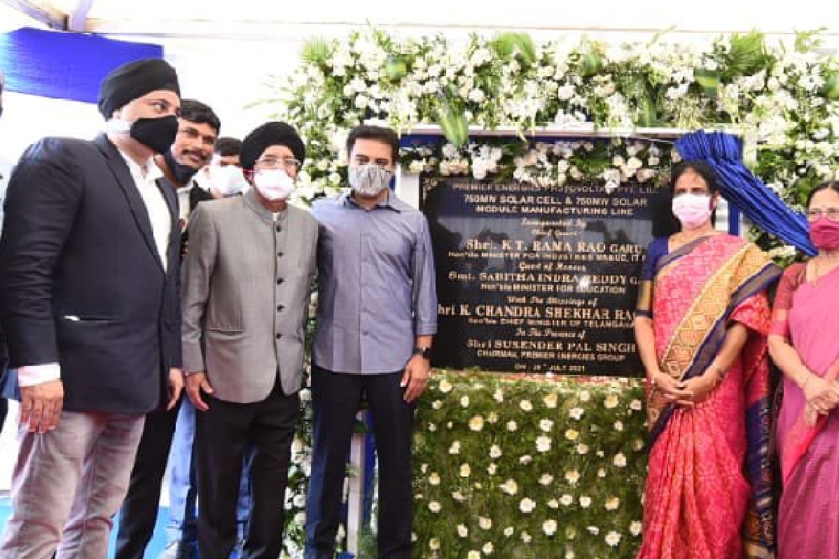 KTR inaugurates Premiere Energies Solar Cell and Modules manufacturing unit