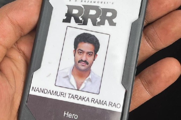 NTR with ID Card on RRR sets in Ukraine