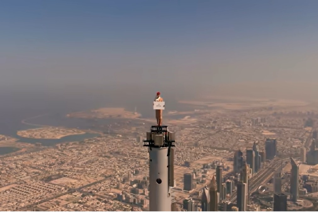 Woman Stands On Top Of The World Ad Goes Viral