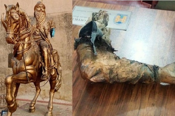 Maharaja Ranjit Singh statue destroyed in Pakistan
