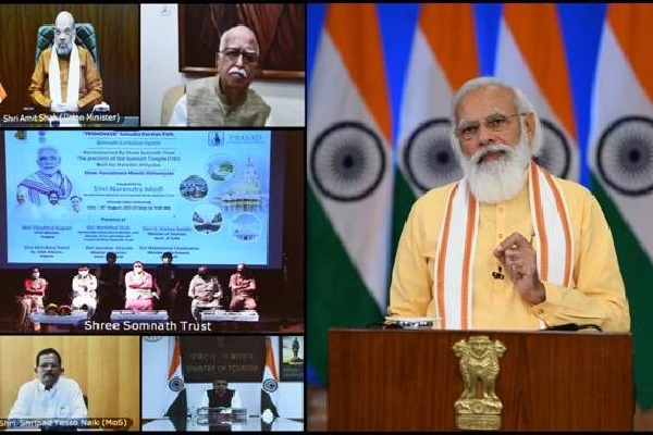 PM Modi Says Empires Of Terror Temporary At Somnath Event