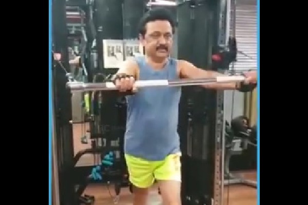 Tamilnadu CM MK Stalin workout video 