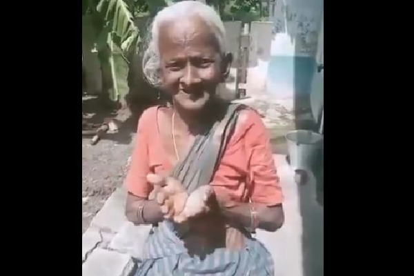 Chandrababu shares a video of an old woman