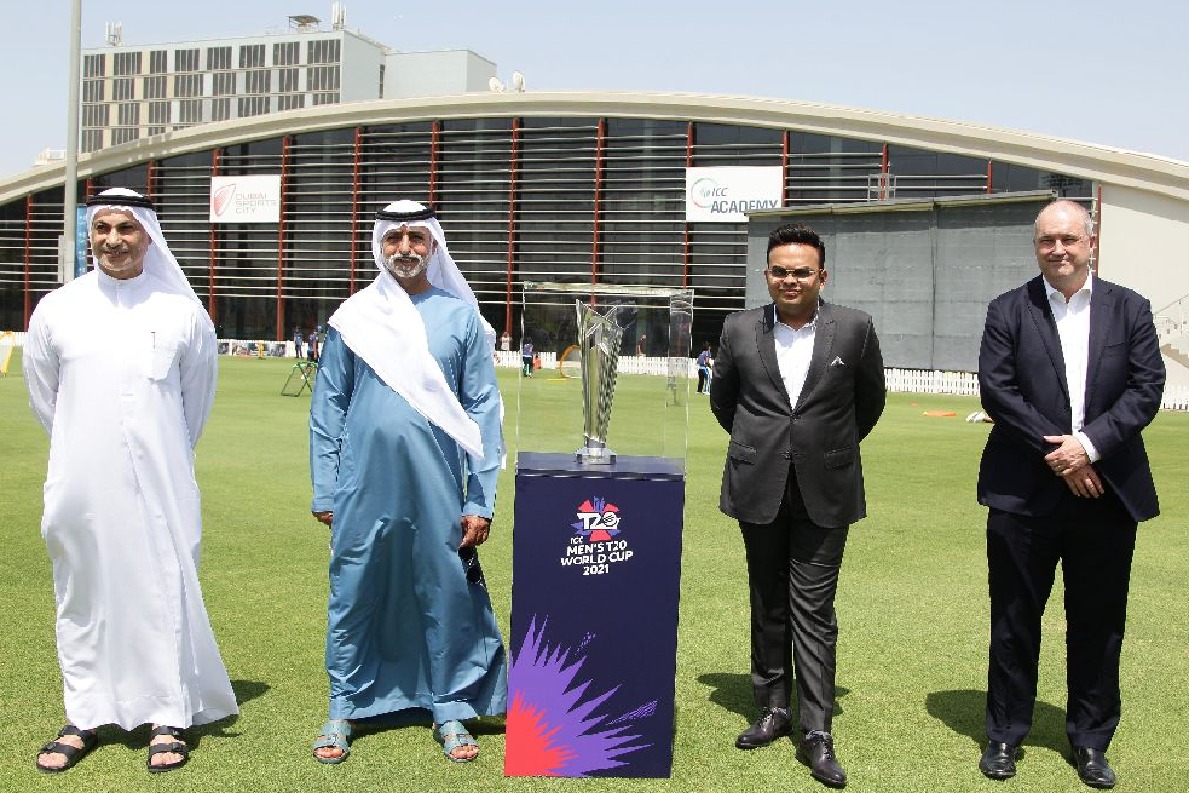 BCCI secretary JayShah launches T20 Mens WorldCup trophy