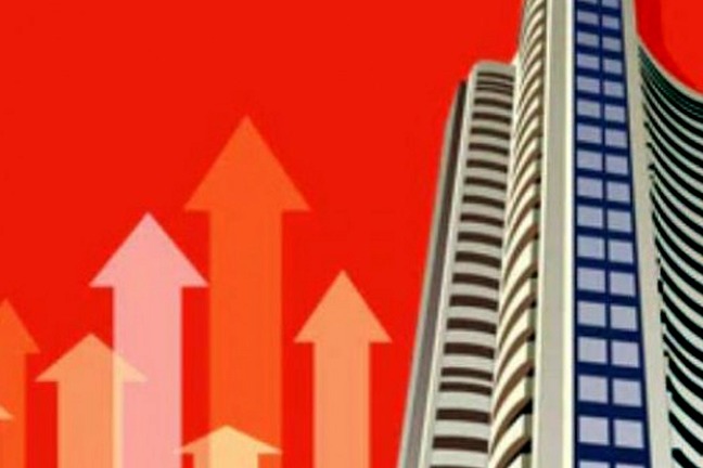Sensex ends at new record level, RIL above Rs 2,400/share
