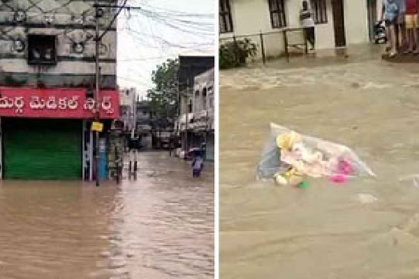 Heavy rains lashed out Rajannasircill dist
