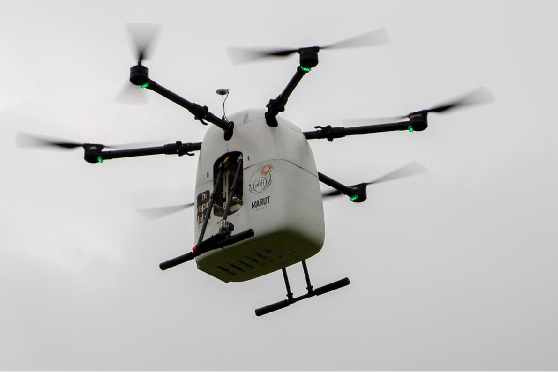 Medicine delivery through drones in Vikarabad