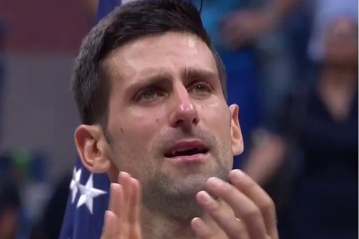 Novak Djokovic cries after huge setback in US Open summit clash