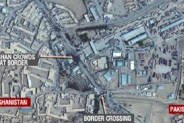 Satellite Images Shows Thousands Of Afghans At Pak Border