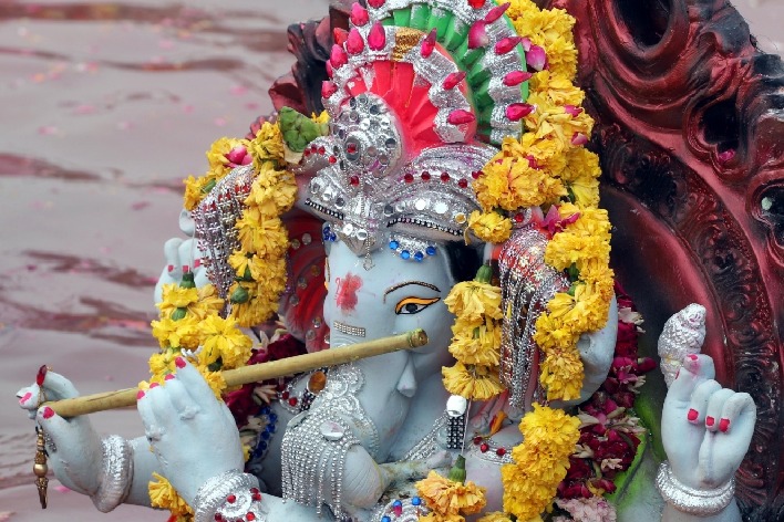 Mammoth Ganesh immersion procession underway in Hyderabad