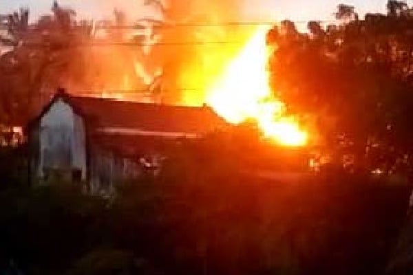  Lightning strikes home Rs 20 lakh cash burnt in fire