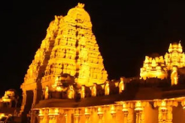 45 feet air dome over Yadadri sanctuary plating with 60 kg gold