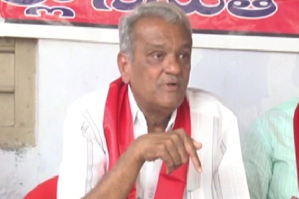 CPI Narayana warns TRS cadre for attacking Revanth Reddy house