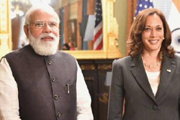 Indian prime minister Narendra modi met with kamala harris