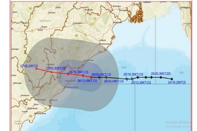 Cyclone Gulab makes landfall, heavy rains likely in several places