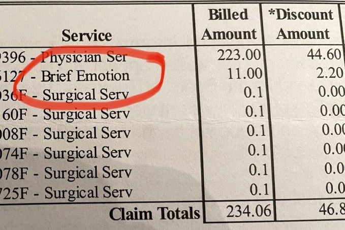 Women billed for becoming emotional during surgery