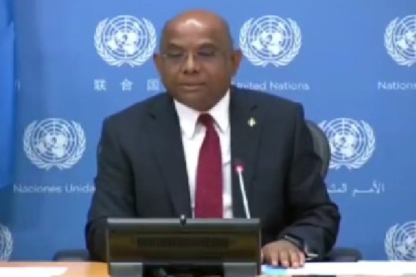 UN General Assembly president Abdulla Shahid comments on vaccines