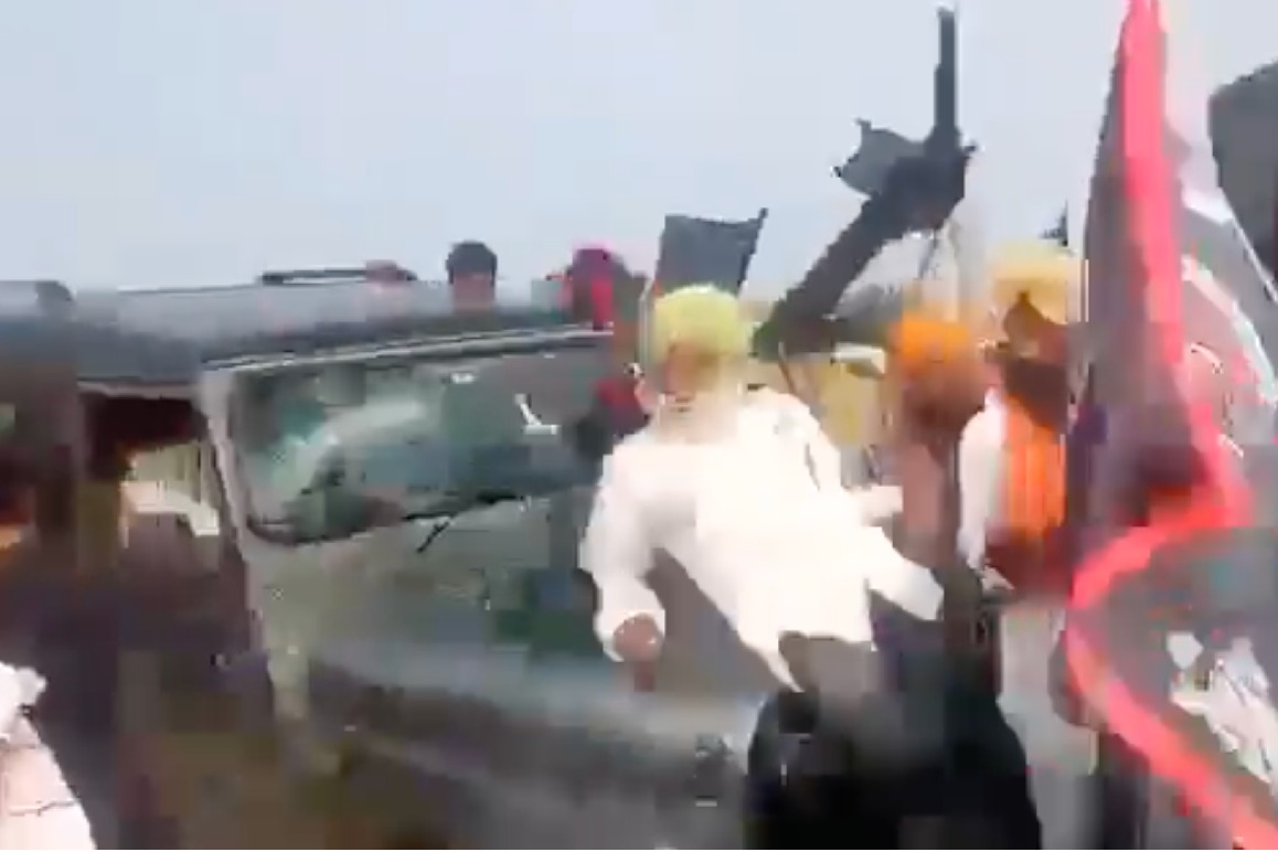 Video shows minister's vehicle mowing down farmers