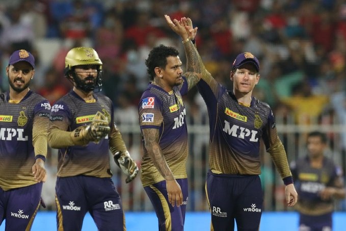 KKR Bowlers restricts RCB for low totla