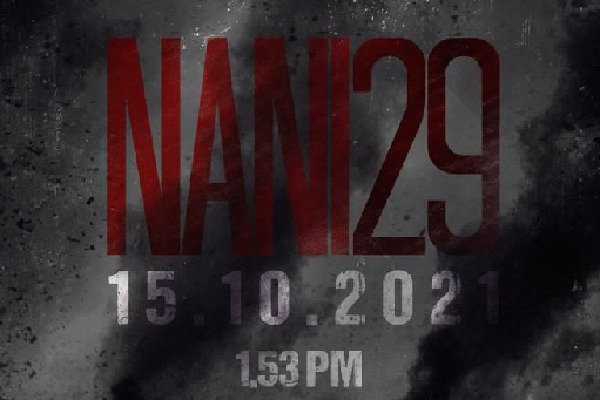 Nani new movie Announcement on October 15th