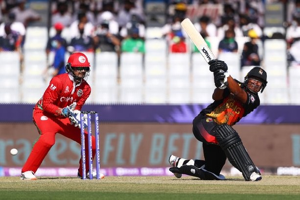 Papua New Guinea concludes innings against Oman