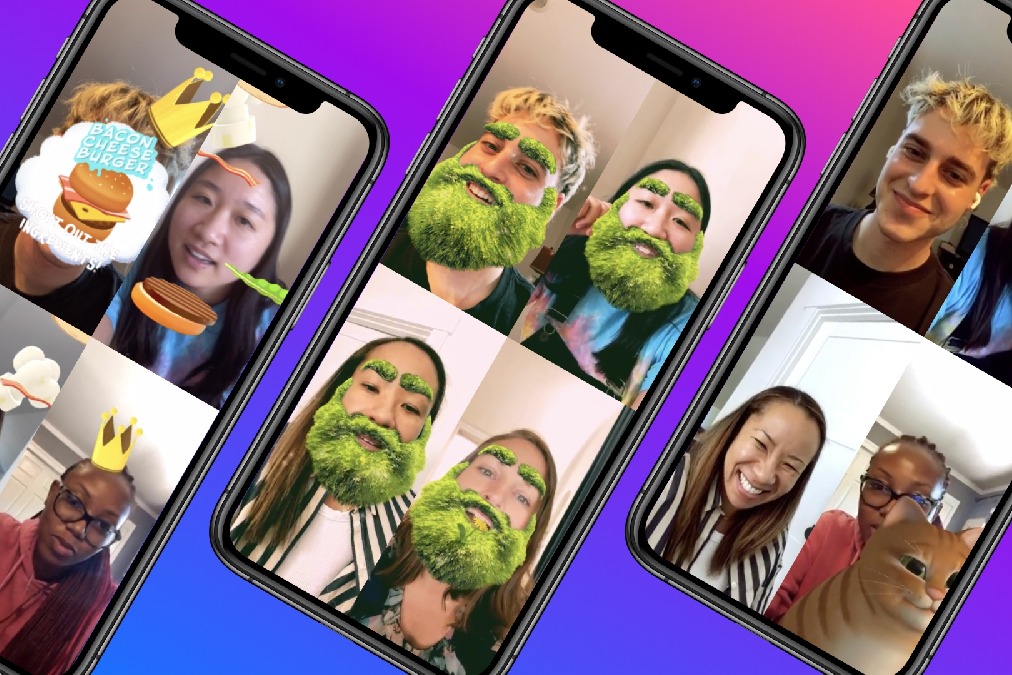 Facebook introduces AR experiences for group video calls on Messenger