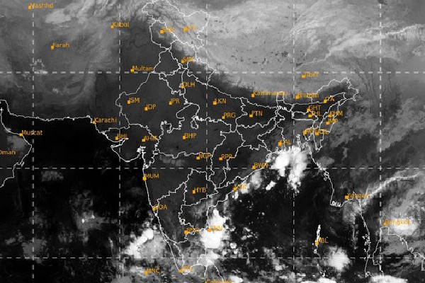 Low pressure in Bay Of Bengal and three day rain forecast for AP