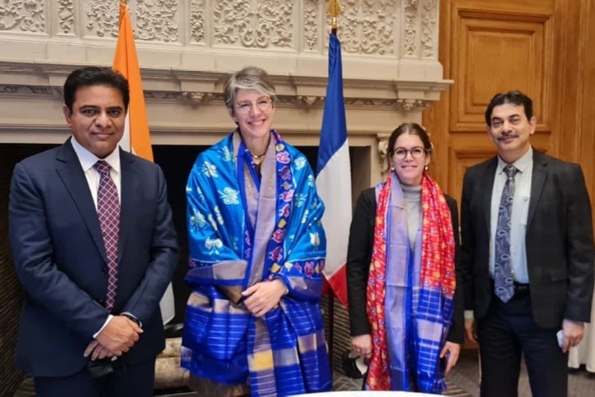 Telangana delegation meets CEOs of French firms in Paris