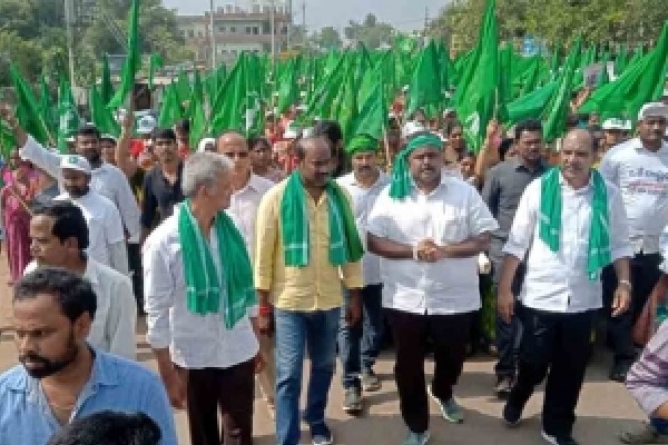 Amaravati farmers launch mega walkathon to Tirupati