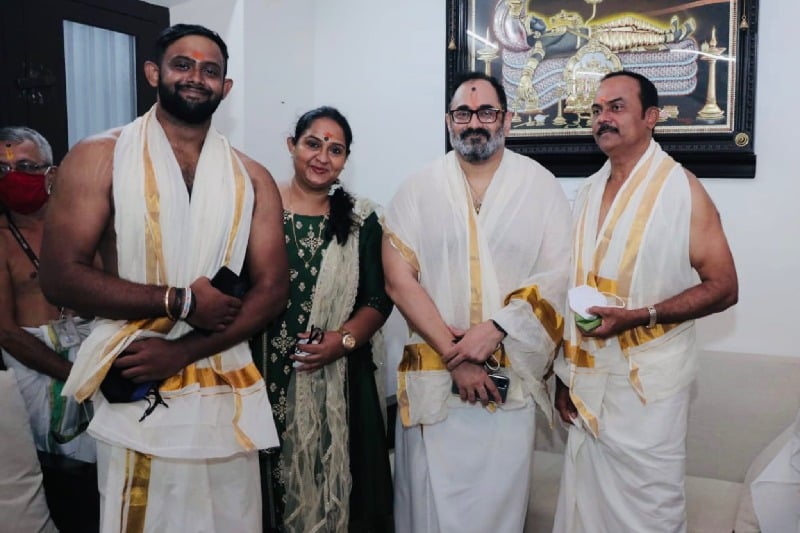Actress Radha visited Padmanabha Swamy temple