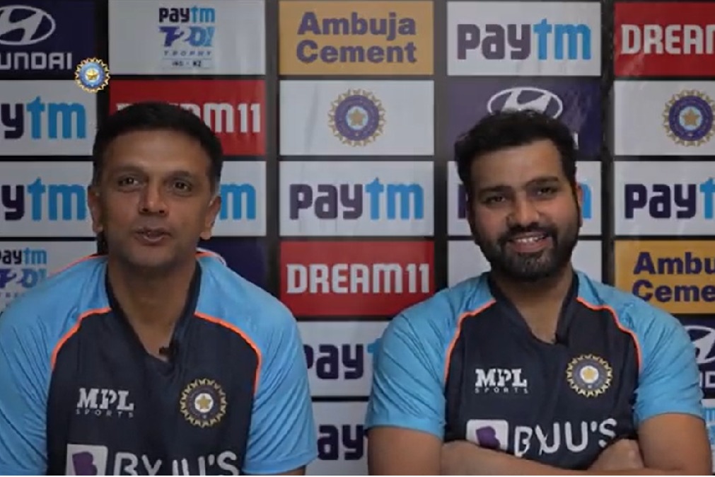 Dravid and Rohit Recalls Their First Meet