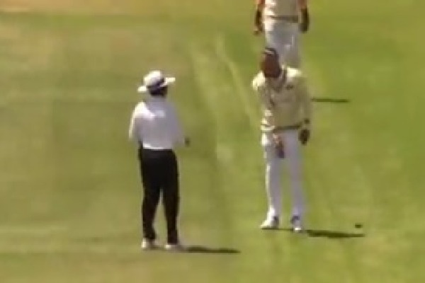 rahul fires on umpire  