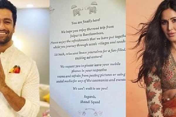 'KatVic' wedding: Welcome note from wedding venue goes viral