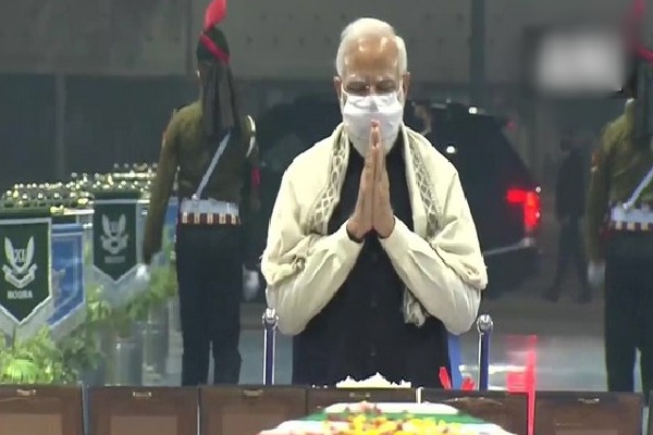 PM Modi pays tributes to Gen Bipin Rawat