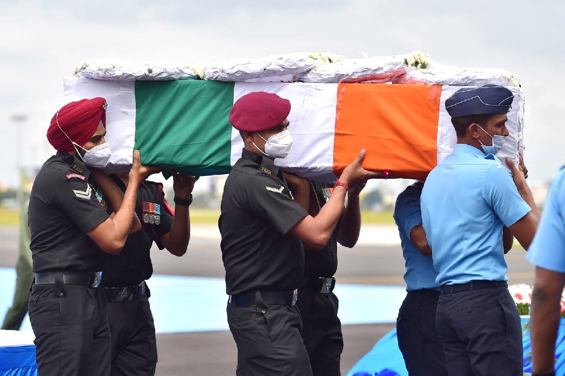 CDS chopper crash: Soldier Sai Teja's body brought home in Andhra's Chittoor