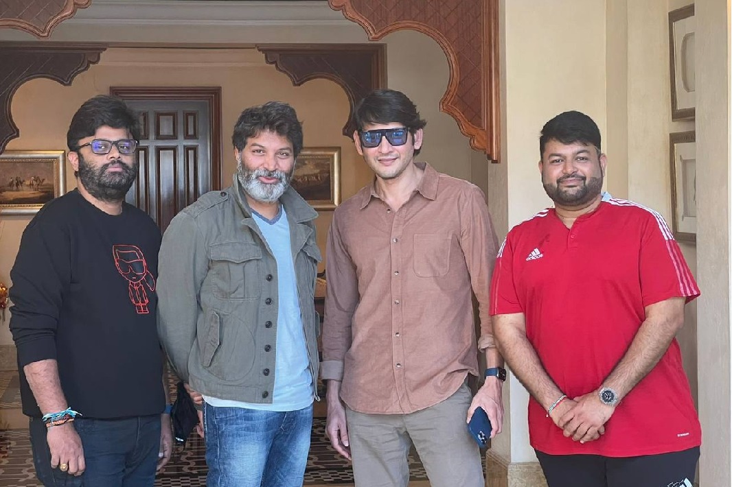 'Bheemla Nayak' team catches up with Mahesh Babu in Dubai to plan new film