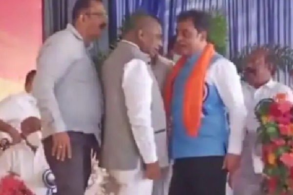 BJP Minister and Congress MP Almost Come to Blows