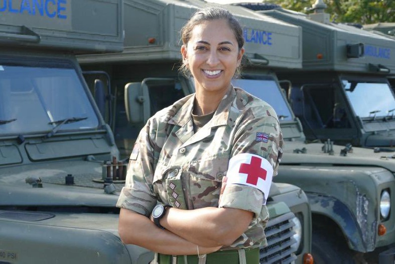 British Sikh woman army officer Preet Chandi arrives South Pole