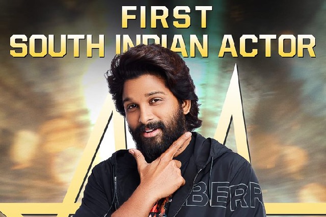 Alluarjun  has achieved another milestone by becoming the first south Indian actor to cross 15 million followers on Instagram