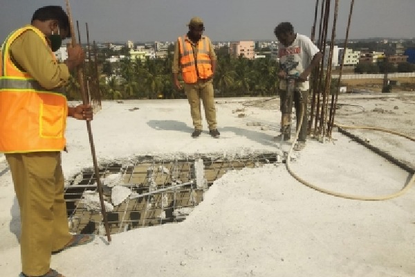 Demolition of illegal buildings continue around Hyderabad