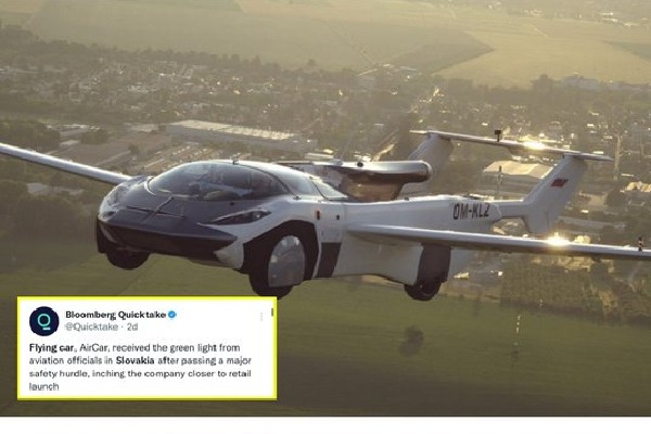 Flying car gets clearance, pilot licence mandatory 