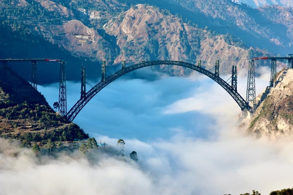 Railway Unveiled Worlds Highest Arch Bridge On Clouds