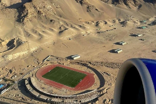 Football stadium in Ladakh